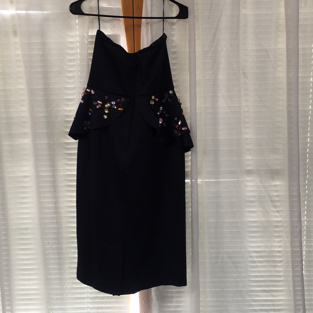 Dark blue sleeveless dress